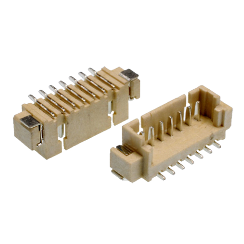 1.25mm Pitch Right Angle Side 90 Degree Entry ZIF DIP Type FPC/FFC Connectors