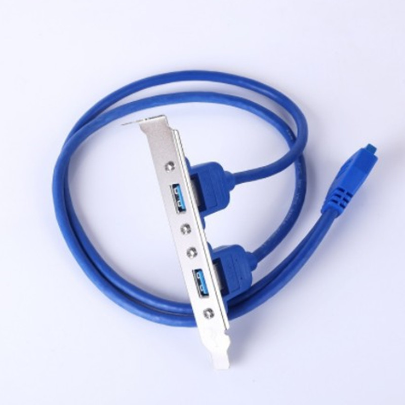 Motherboard USB expansion cable 2-port USB3.0 baffle cable computer host 20p dual 3.0 expansion baffle cable