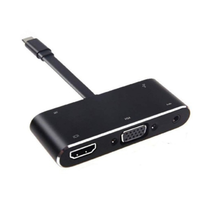 4K * 2K usb3.1type-c to HDMI VGA with audio powered HD conversion cable available switch