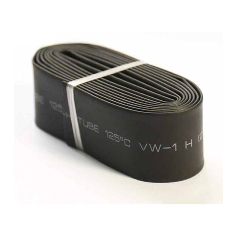 Black heat shrinkable tube, 12mm diameter, environmental protection flame retardant heat shrinkable sleeve, 100M /reel