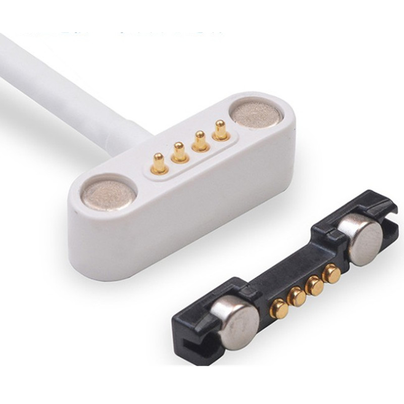 Fabricante personalizado sonda de 4 núcleos cabo de dados USB adsorção magnética macho e fêmea base forte fio de carregamento magnético