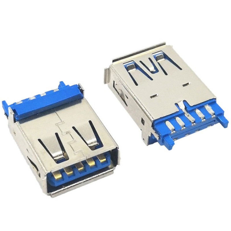 linha de soldagem L = 15.1 conector USB 3 AFcom passo e conector fêmea macho de estanho