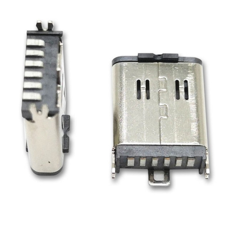 Usb3.1 tipo-C 6 pinos placa de remendo vertical L = 10.0 tomada USB tomada de placa de remendo vertical