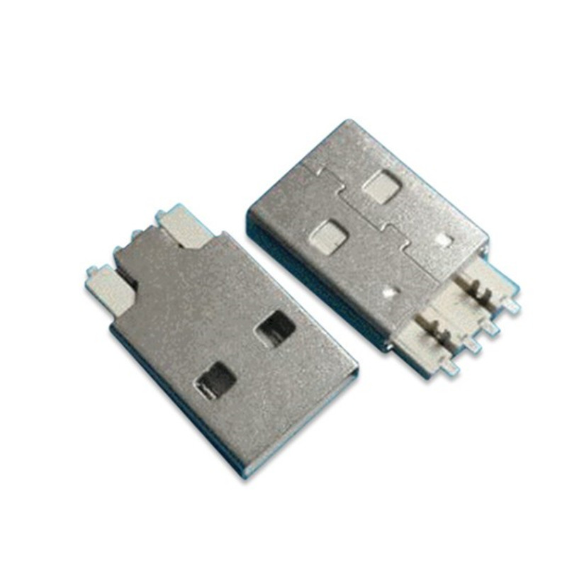 USB um arpão macho fio de solda macho placa de conector USB para linha conector de plugue USB remanso
