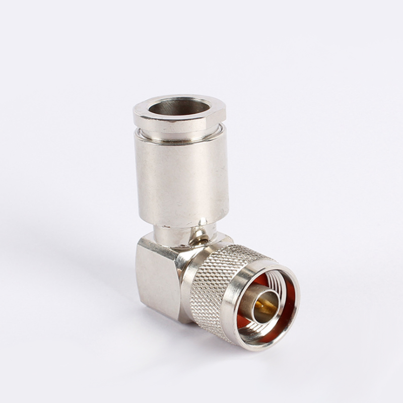 RF Coaxial Assembly Adapter Connector SMA Female Jack To SMA Male 90 Degree Right Angle Gold Plated Brass