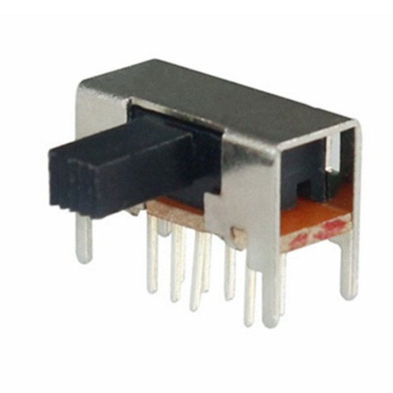Mini interruptor deslizante vertical 1P2T Interruptor de alternância de 3 pinos SMD PCB DPDT Interruptor vertical de alta qualidade