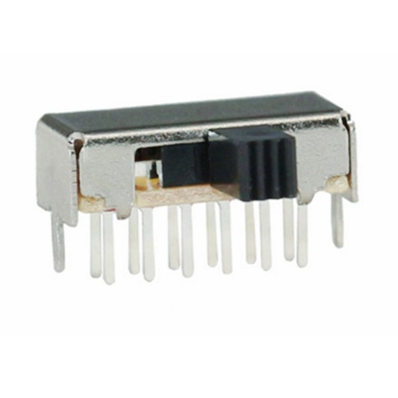 O interruptor deslizante vertical do painel PCB de 3 pinos SPDT 1P2T de alta qualidade