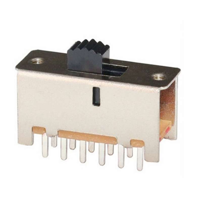 Interruptor liga-desliga mini 1 via 2 banda interruptor deslizante montagem PCB