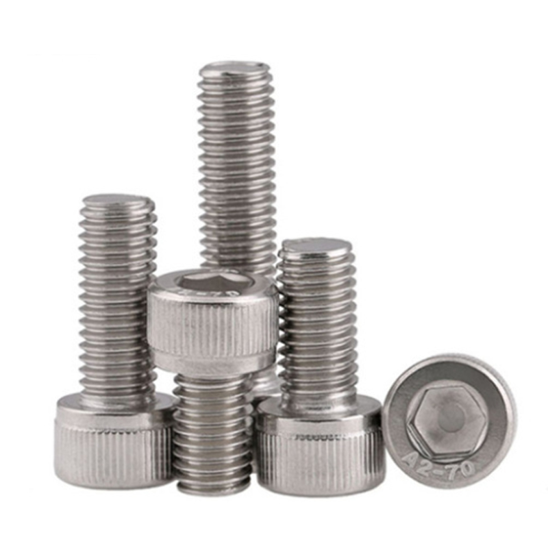 Stainless steel hexagon socket head screw extended full tooth knurled cup head hexagon screw