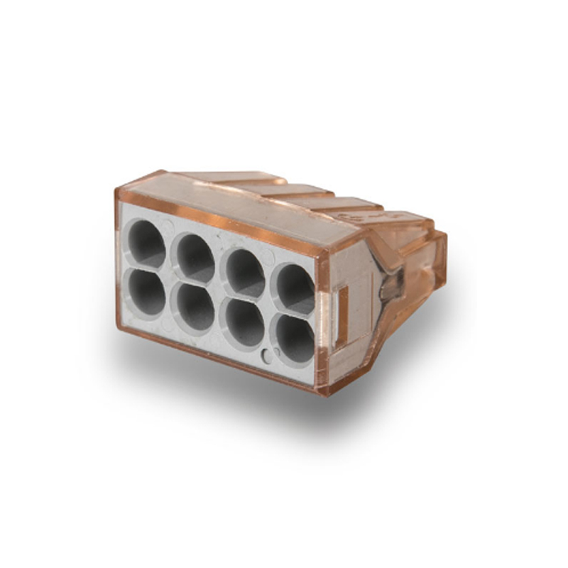Mini 3 Ways Plug-in Terminal Block Compact Quick Connector Plug-in Terminal Block Wire Connector for Hard and Flexible wire