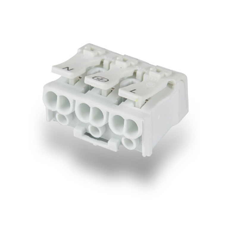 Compact Lever Nut Wire Conductor Quick Terminal Block Circuit Inline Splice Connector push wire connector