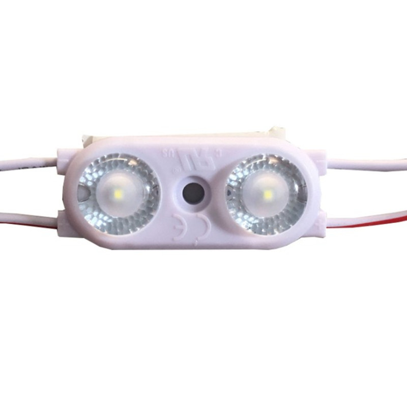 165 degree new 3528 high-brightness lens 1W injection waterproof 2 lamp module LED advertising sign light source