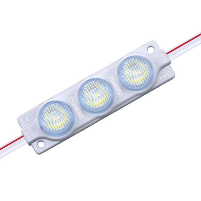 Exported from Europe and the United States with 3 lights conjoined 3w high-power side-emitting ASB injection molded led module double-sided light box dedicated module
