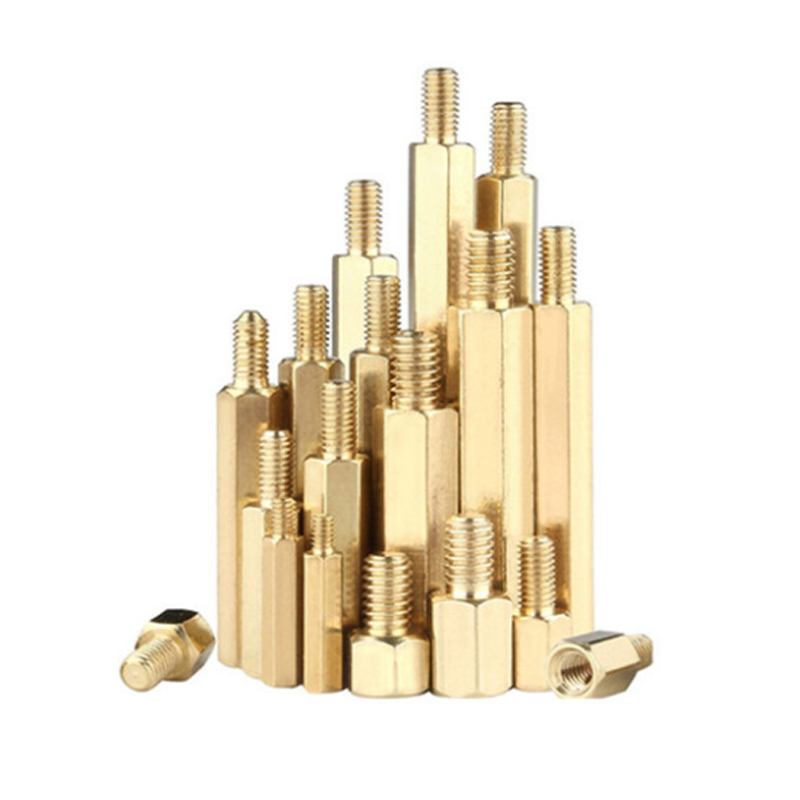 M3 * + 5 + 6 copper one-way hexagonal copper column nut circuit board hexagonal support connecting column single head male and female isolation column