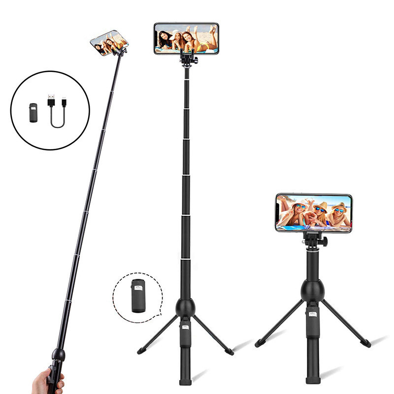 tripé para selfie de celular, mini tripé de dupla utilização para câmera Bluetooth de mesa, suporte para transmissão ao vivo de selfie