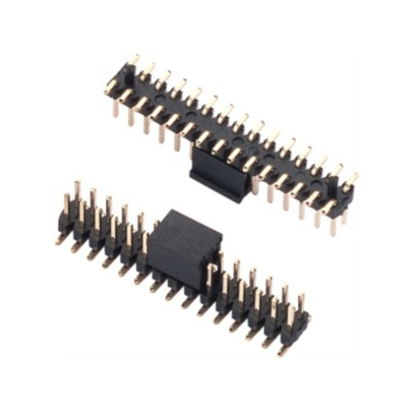 2.0 pitch pin header fileira dupla vertical SMT patch 2 ~ 40P cola altura 1.5/2.0 conector