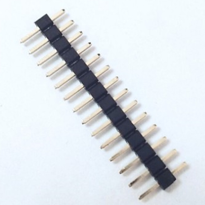 cabeçalho de pino de passo 2.0 de linha única em linha 1 ~ 40P conector de plástico alto 1.5 / 2.0
