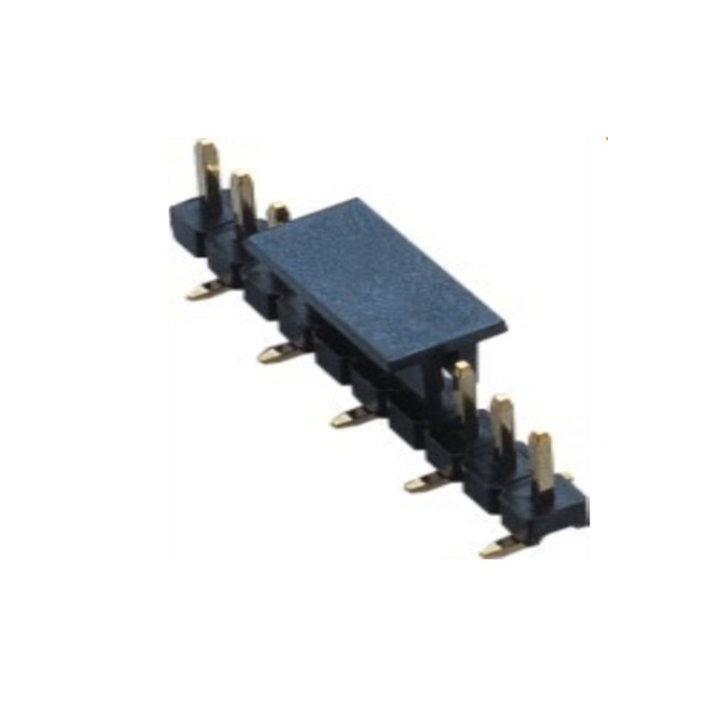 2.54 pitch pin header 180 graus SMT 2 ~ 40P cola altura 1.5 /2.0/2.5 conector