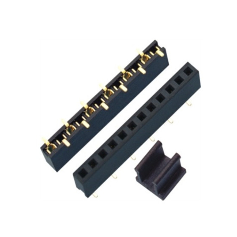 Conector fêmea de altura de plástico SMT de fileira única com cabeçalho fêmea de passo 2.0 4.0/4.3