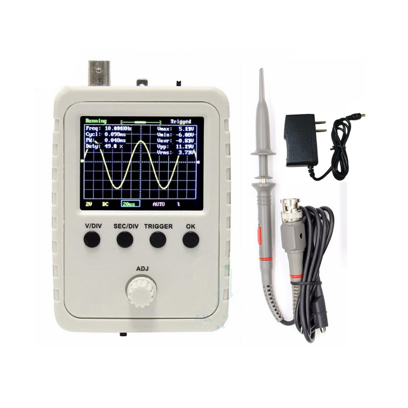 Shell oscilloscope kit DSO150 electronic teaching and training DIY kit with Euro gauge power supply + BNC probe