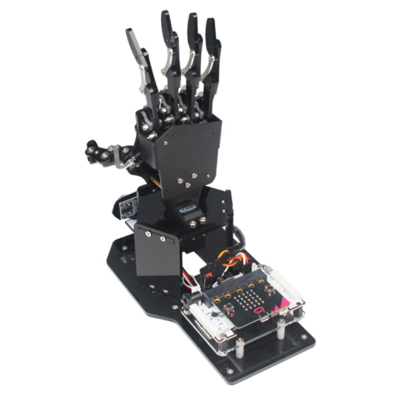 micro:bit open source manipulator palm uHandbit/programmable microbit robot maker kit