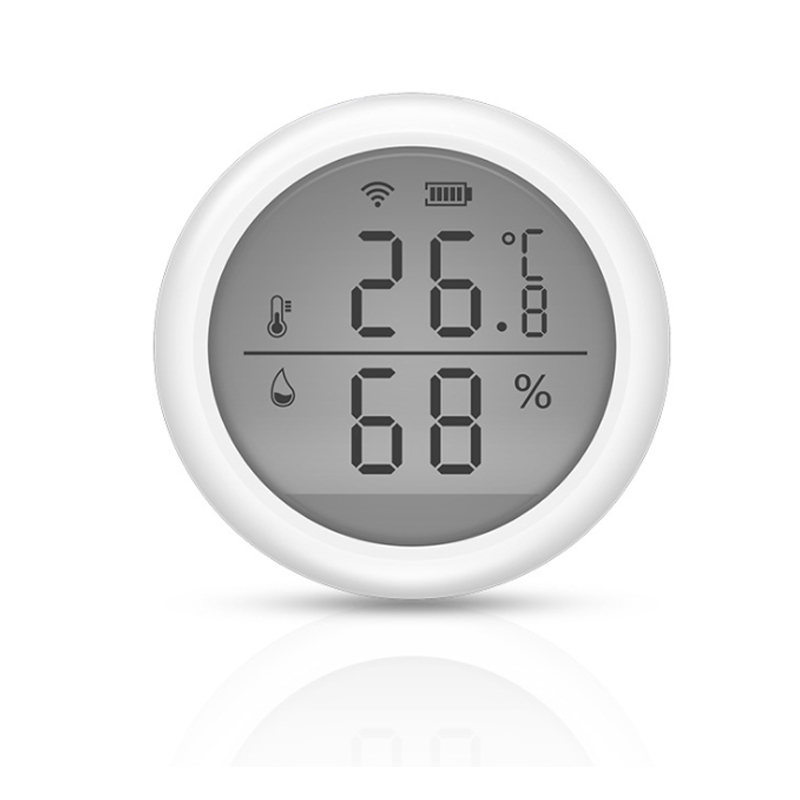 WIFI Tuya medidor eletrônico inteligente de temperatura e umidade seca e úmida digital display digital doméstico interno sensor de temperatura e umidade sem fio