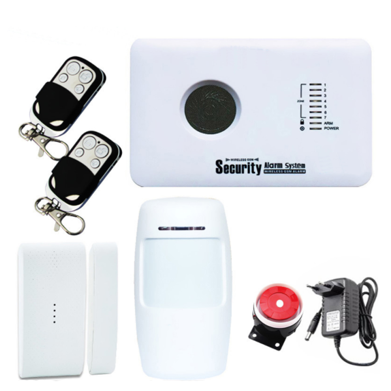 GSM cartão de telefone móvel alarme infravermelho sem fio para casa comercial rede sem fio alarme anti-roubo