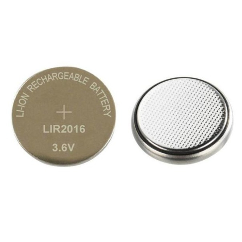 Rechargeable button battery LIR2016 button battery wholesale high capacity full capacity 3.6V lithium ion battery