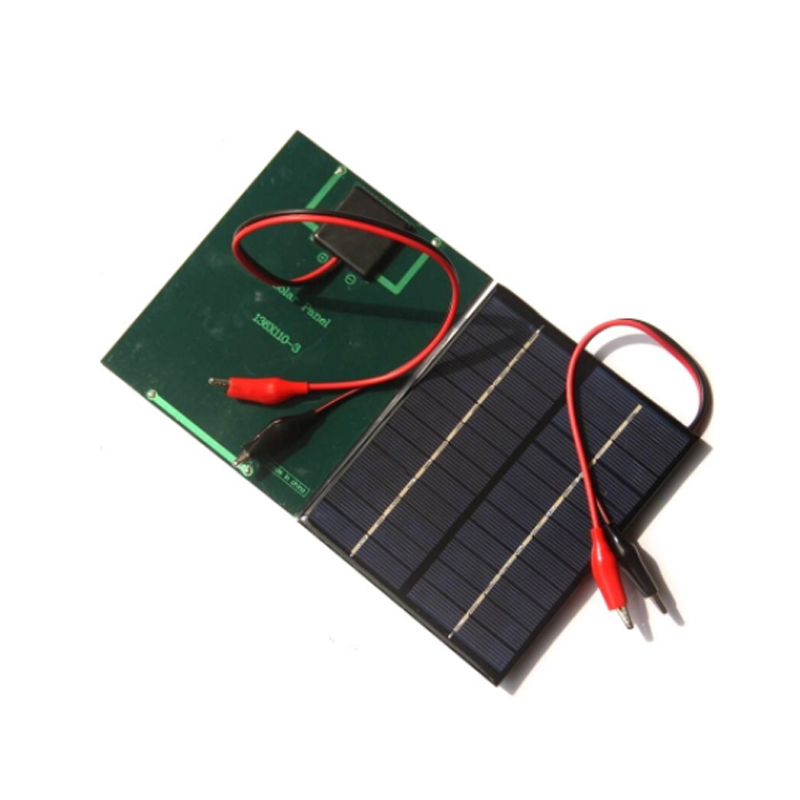 2W 12V polycrystalline silicon panel Solar panel charging panel DIY solar drip plate + tiger clip 