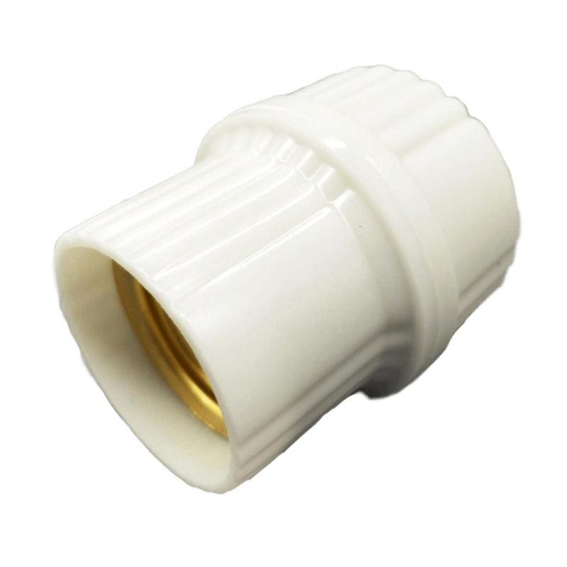 E27 ceramic liner screw lamp holder, flame retardant cream yellow material suspension lamp holder lamp holder for LED use