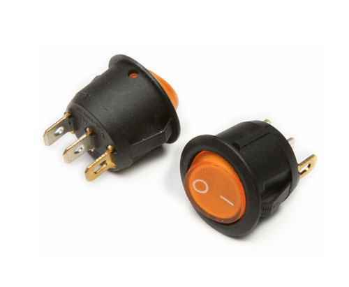KCD1-201A/2p preto redondo t105 interruptor oscilante 2 pinos à prova d'água interruptor oscilante diâmetro: 20mm