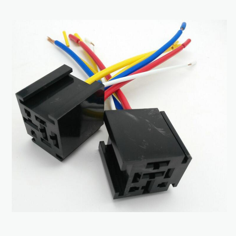 DC 12V Car Automotive Relay 5 Pin 5 Металлическая проволокаs harness Socket for car