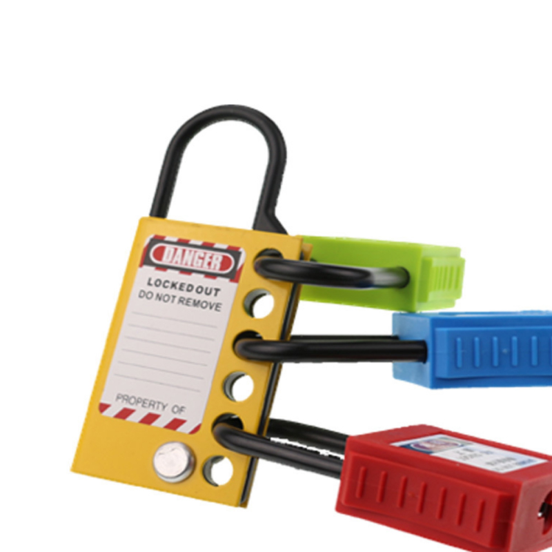 Многопользовательский замок промышленной безопасности 6 отверстий металлический замок алюминиевая изоляция предохранительный замок