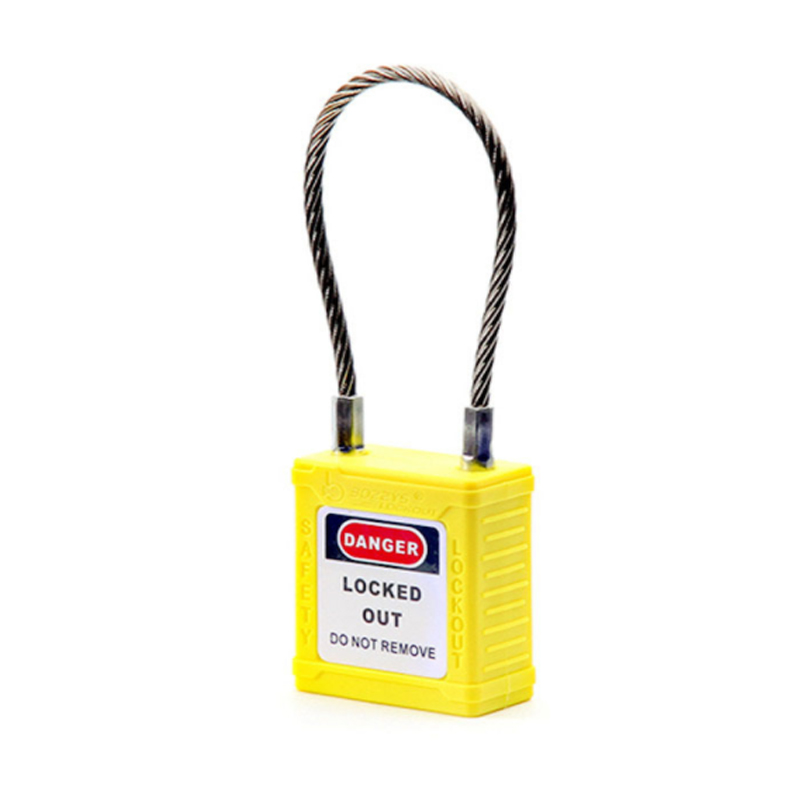 Закрытие Энергетическая изоляция Медный замок 150 Мм Кабель из нержавеющей стали Промышленный замок