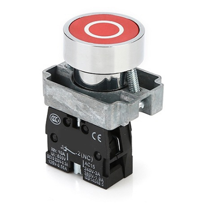 22mm Xb2 серия Кнопка аварийной остановки переключатель No / nc 10a / 415v Красный гриб