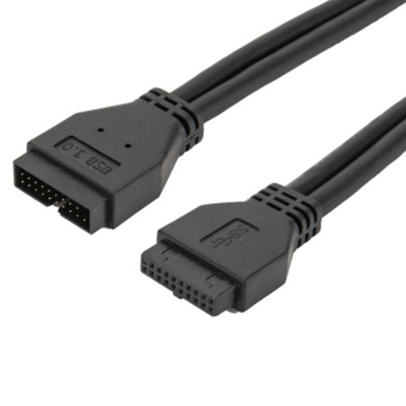 универсальная последовательная шина3.0 20p male to 20p female extension cable chassis motherboard interface rear extension cable