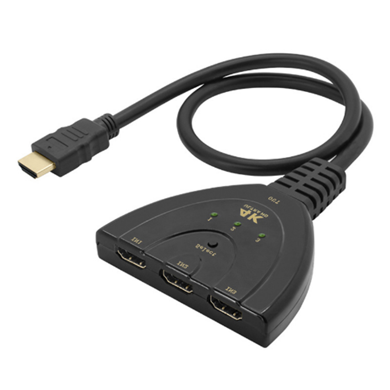 HDMI 3x1 с косичкой Переключатель HDMI4K Переключатель HDMI3 в 1 выход Переключатель HDMI4K * 2K