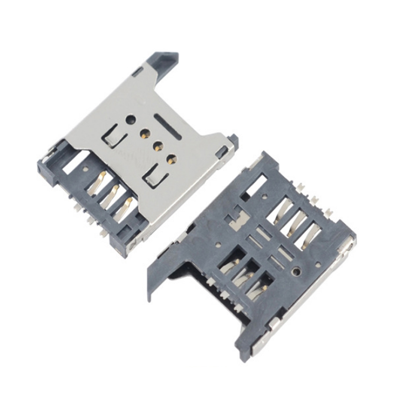 Карточный разъем microsim штепсельный разъем Sim Карточный разъем 6P с файловым предохранителем H1.50 / 1.80