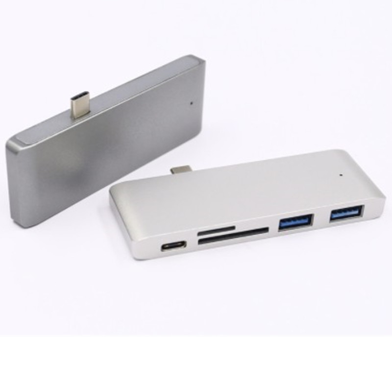 Концентратор Type-C MacBook Конвертер-концентратор USB3.0 сплиттер-кардридер