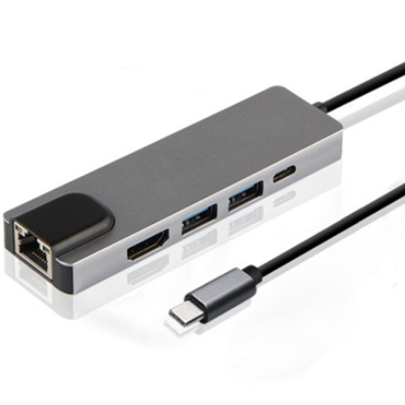 Концентратор C to HDMI type-C «пять в одном» Сетевая карта HDMI, преобразователь «мульти в одном»
