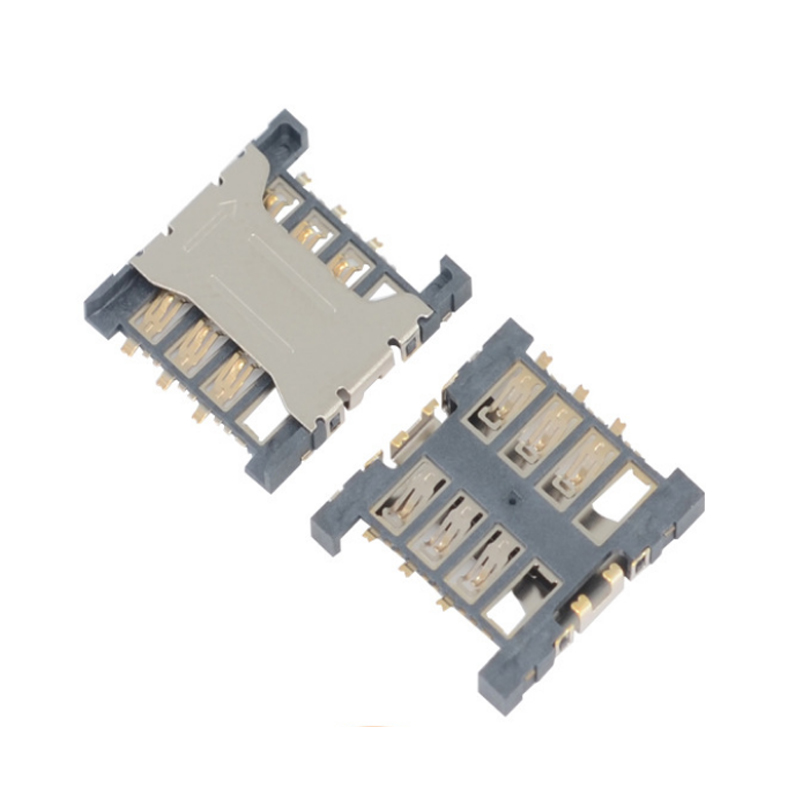 Перевернутая SIM - карта SIM 6P H2.5 Перевернутая SIM - карта 6P Полная пластмассовая SIM - карта белый / черный