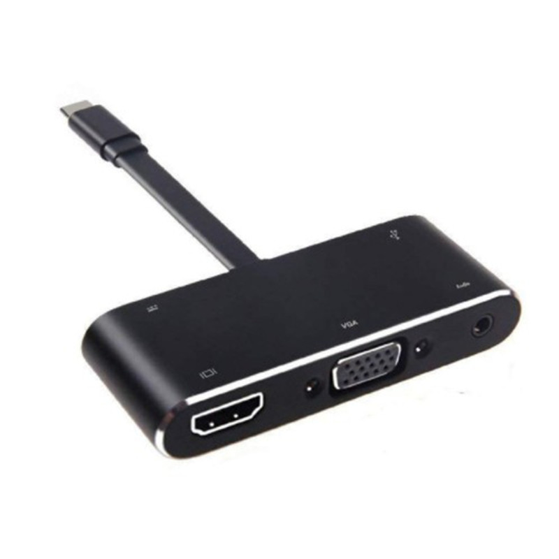 4K * 2K USB3.1type-c в HDMI VGA с кабелем преобразования HD с питанием от звука, доступен переключатель