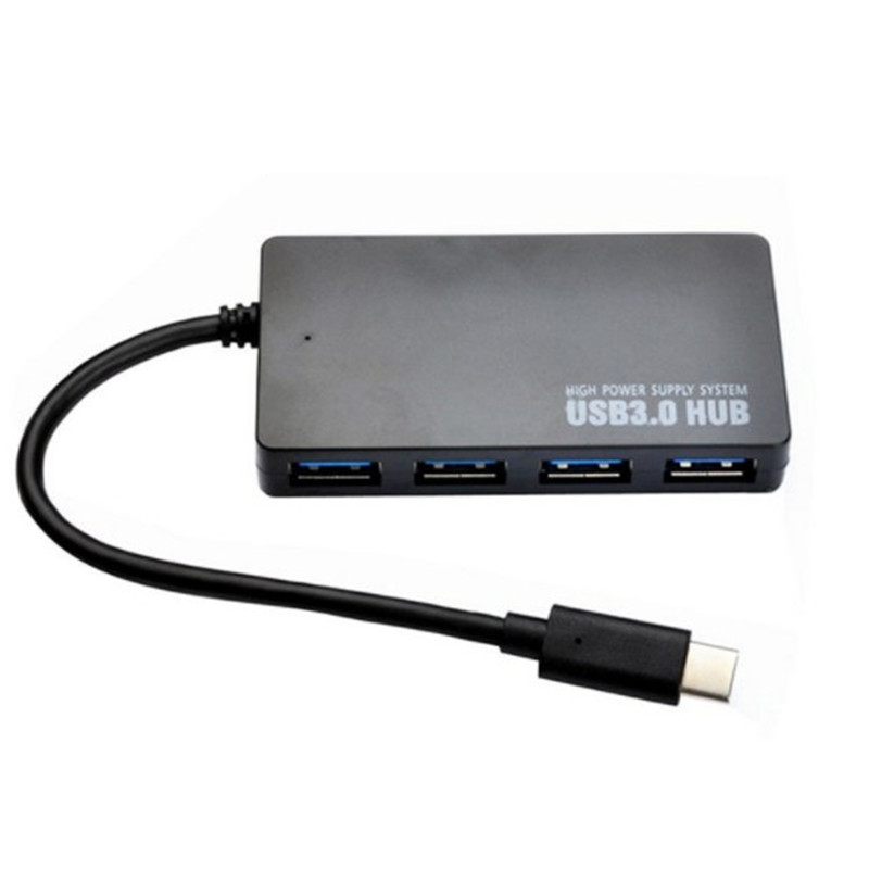 USB 3.1 type-C на четыре порта 3.0, концентратор MacBook 3.1, разветвитель-концентратор