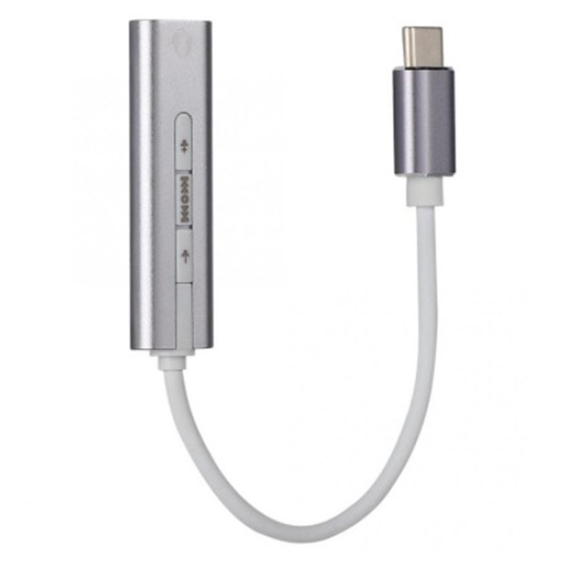USB звуковая карта из алюминиевого сплава с интерфейсом Type-C, микрофон для гарнитуры 2 в 1, выход аудиоинтерфейса 3,5 мм