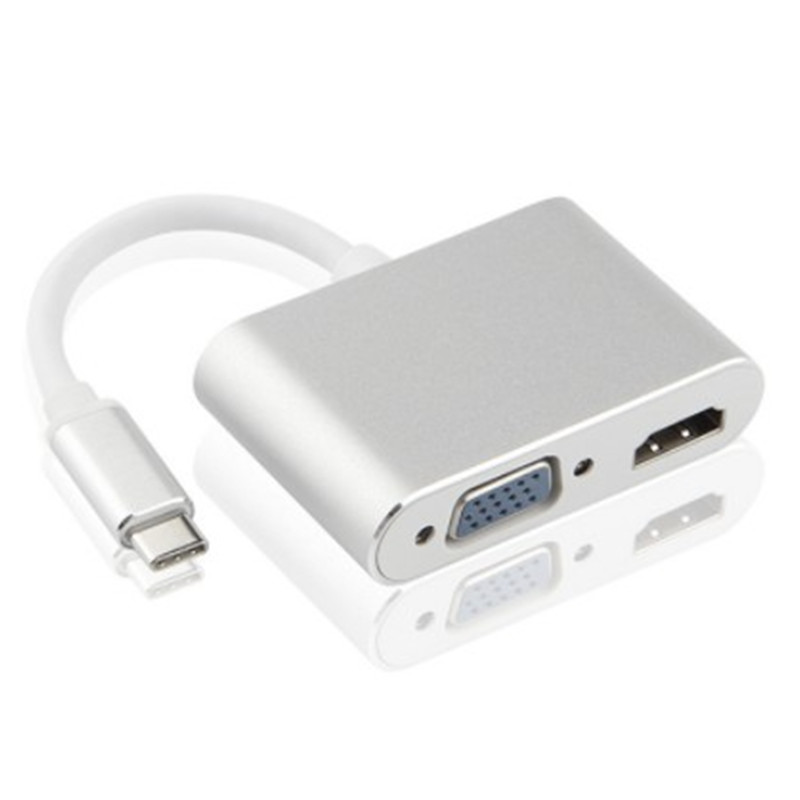 Концентратор Type-C к HDMI VGA концентратор «четыре в одном» USB-C «мульти в одной док-станции»