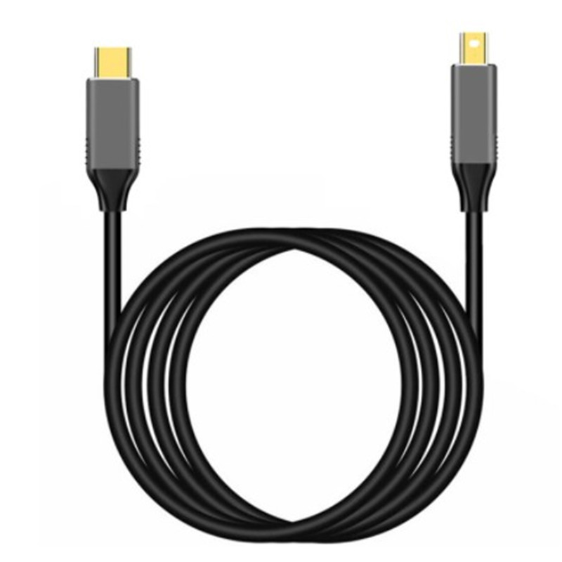 Кабель для передачи данных типа C USB3.1 к мини-DP штекер 4k60 Гц позолоченный адаптер с корпусом из алюминиевого сплава