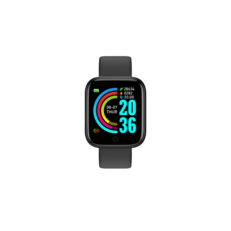D20 умный браслет с напоминанием о сообщении 1.44 HRM шаг y68 носить часы Smartwatch