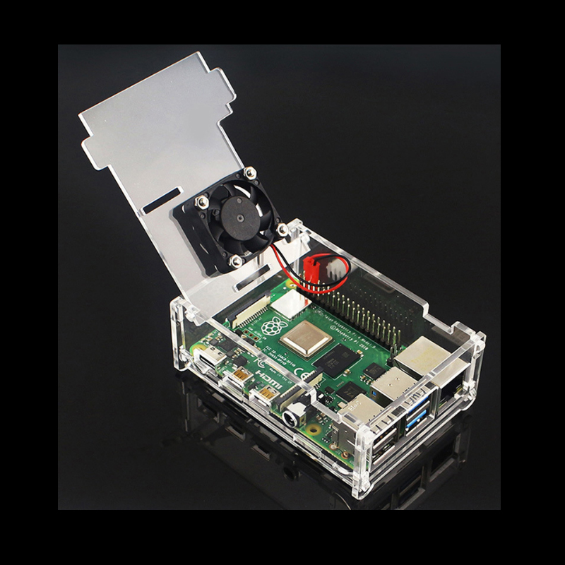 Raspberry Pi Generation 3/3B+ Прозрачный акриловый чехол для модели Raspberry Pi 4