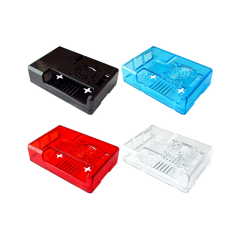 Подходит для Raspberry Pi 3B/3B+ Корпус Корпус из АБС-пластика GPIO с зарезервированным отверстием Можно использовать корпус для вентилятора