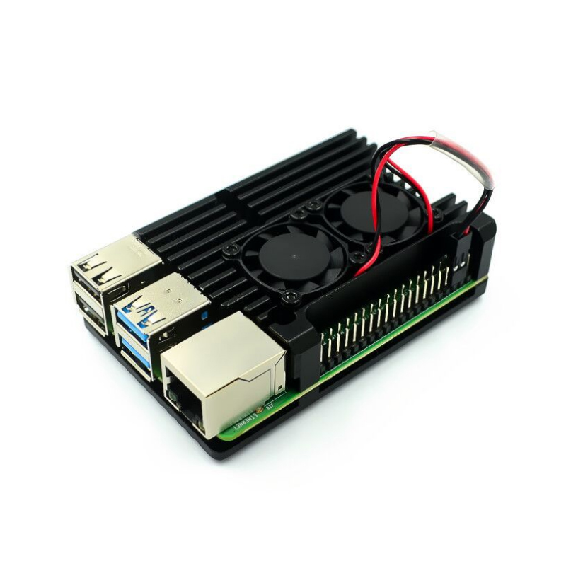 Raspberry Pi металлический корпус 4 поколения Raspberry Pi 4 поколения b + алюминиевая коробка 4B собранный корпус радиатора